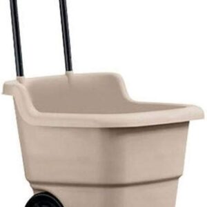Suncast Resin 15.5 Gallon Multi-Purpose Cart with Wheels, Brown,Taupe